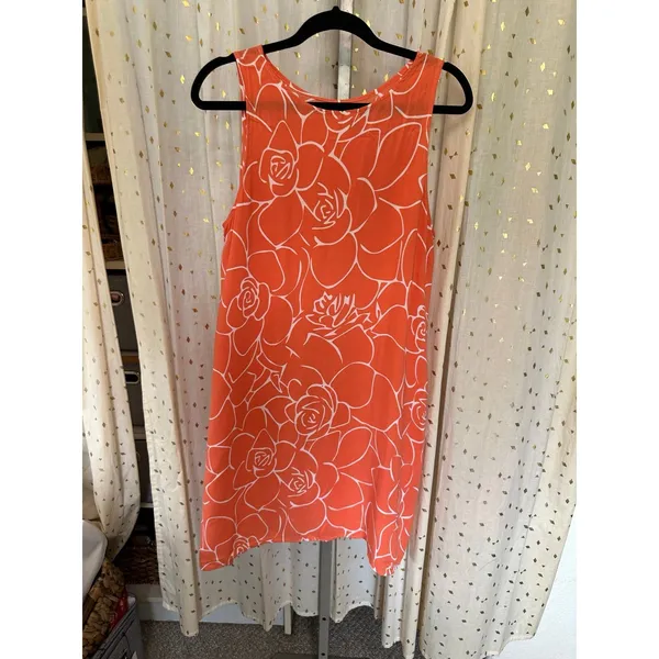 Kamea Designs Women's Hawaiian Mango ʻĀkulikuli Pockets Kawehi A-Line Dress L - Image 4