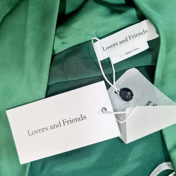 Lovers and Friends Boa Mini Dress in Green Small - Image 8