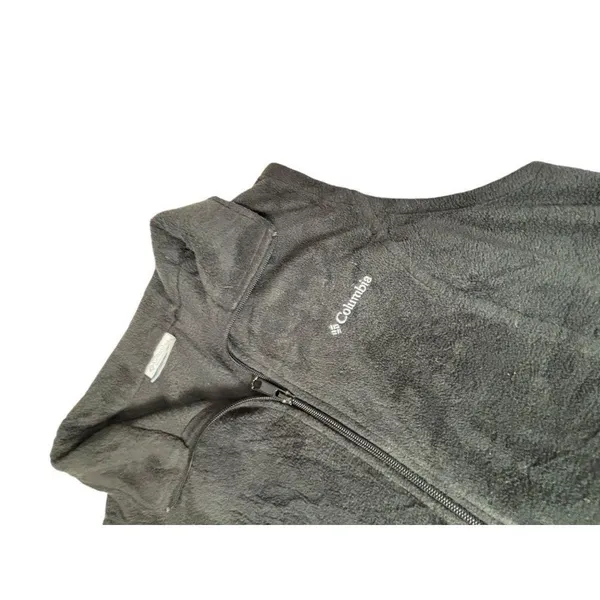 Columbia Womens Fleece Full-Zip Vest Size L Black Polyester - Image 2