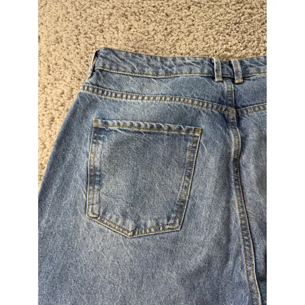 Zara Womens High Waisted Straight Leg Jeans Medium Wash Blue Size 12 EUR 44 - Image 8