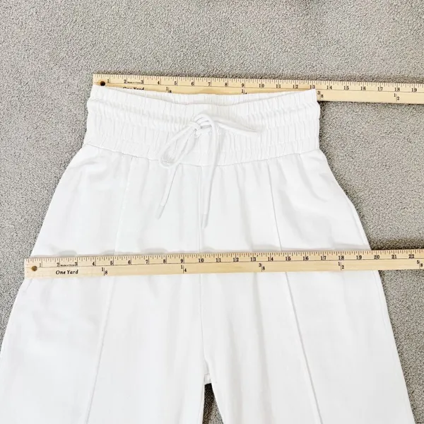 ASOS Collusion 90s Dad Wide Leg Jogger Pants White‎ 6 High Waist Front Seam - Image 10