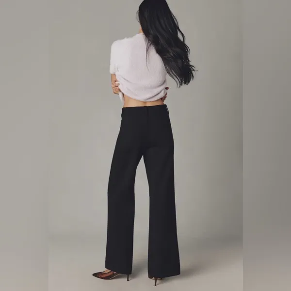 Anthropologie The Colette Full Length Pants: Ponte Edition in Black- 25 - Image 5