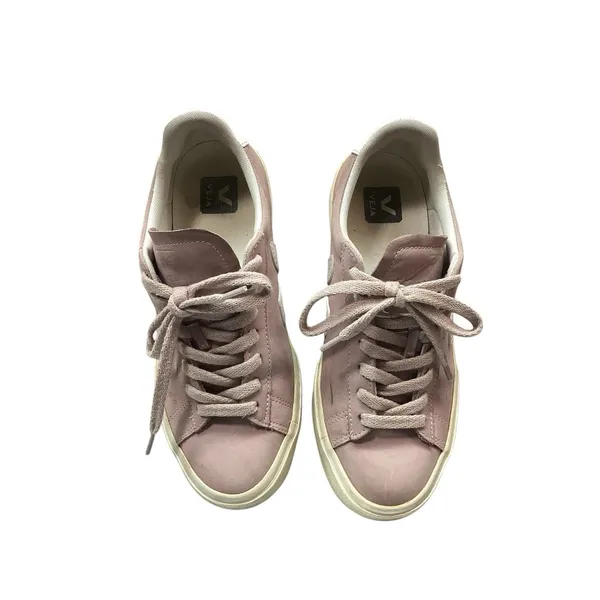 Veja‎ Campo Sneakers Womens Size 7 "Babe White" Nubuck Leather Low Top Lace Up - Image 3