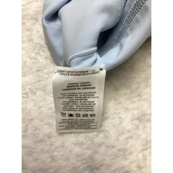 Nike One Dri-FIT Womens High Waisted Cropped Leggings Light Blue Small NWOT - Image 5