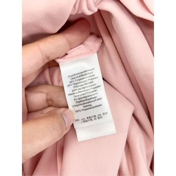 DKNY Pink Tulip Sleeve Faux Wrap Ruffle Hem Dress Size‎ 6 NEW - Image 12