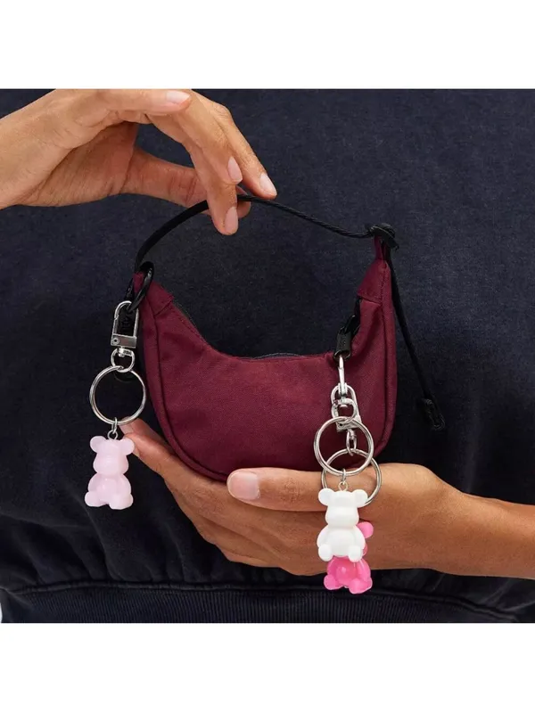BAGGU Crescent Bag Charm - Oxblood - Image 3