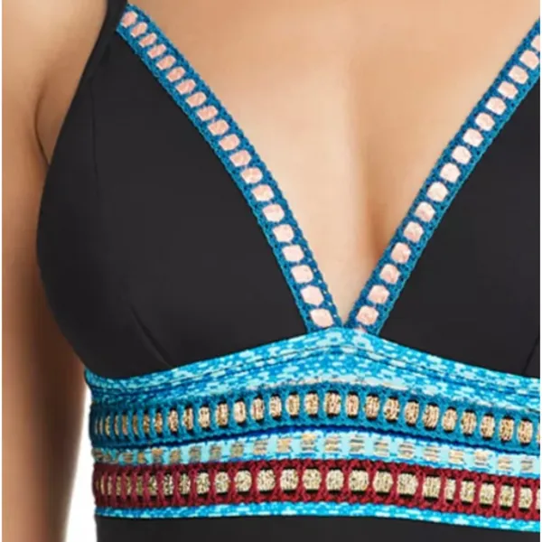 La Blanca Running Stitch One Piece Swimsuit, 8 - Image 4