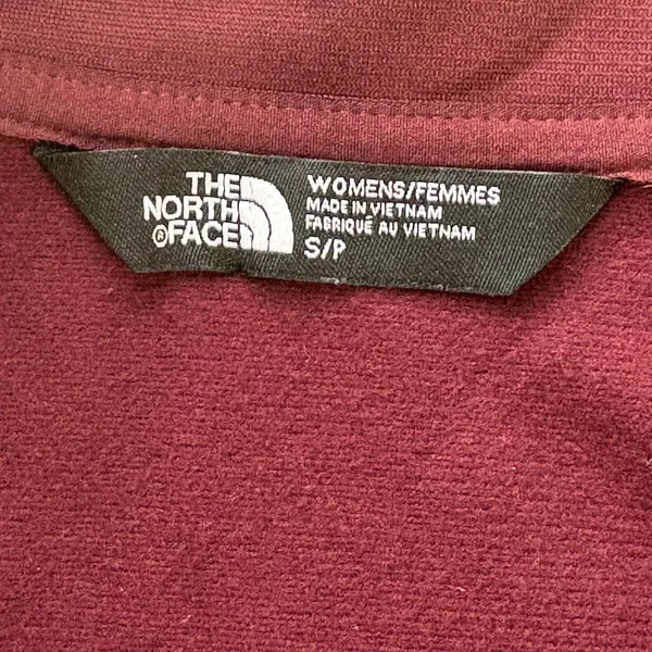 The North Face Jacket Womens Fleece Burgandy‎ Orange Full Zip Activewear Small - Image 12