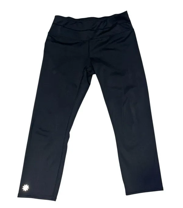 Athleta Black Chaturanga Cropped Capri Pants size Small - Image 2