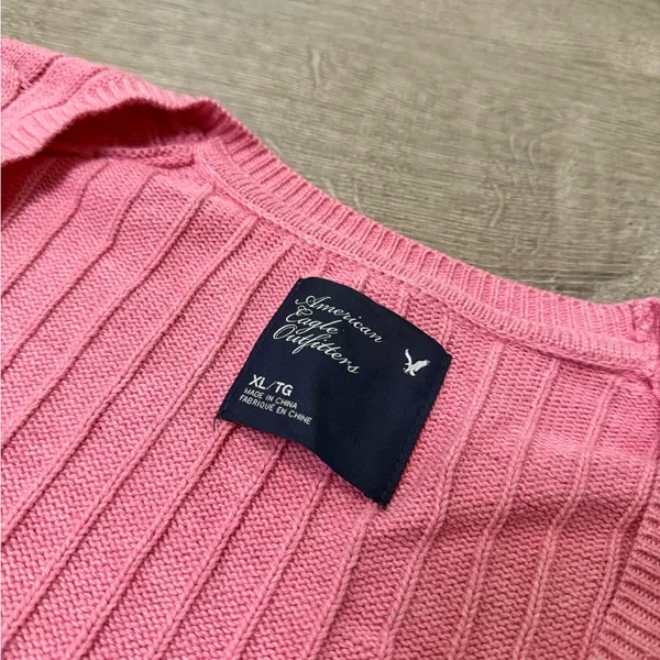 •AMERICAN EAGLE• PINK KNIT SWEATER - Image 6