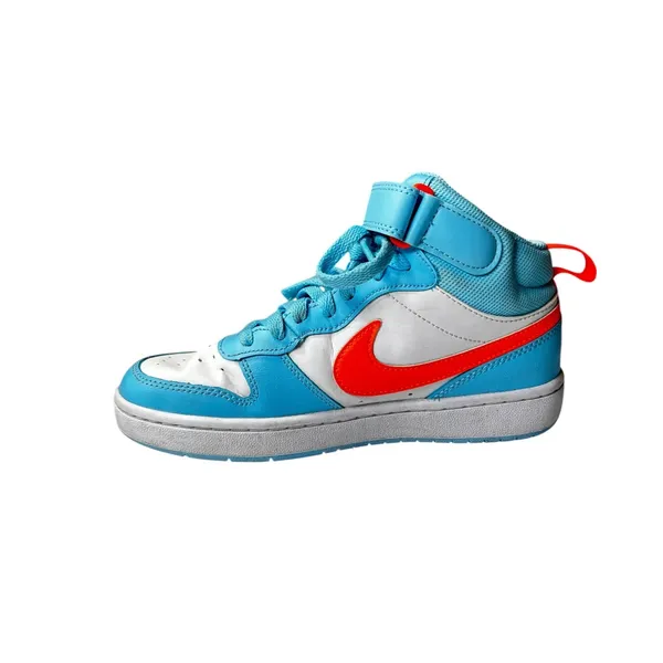 Nike Court Borough Mid 2 GS Blue White Orange High Top Sneakers Youth 4.5Y - Image 2