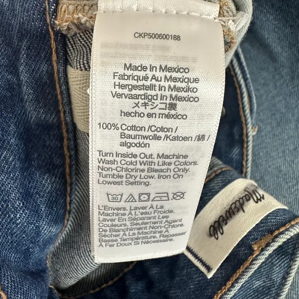 Madewell The Dean Easy Straight Jean Greendale Wash Rigid Blue US 28 NWT - Image 12