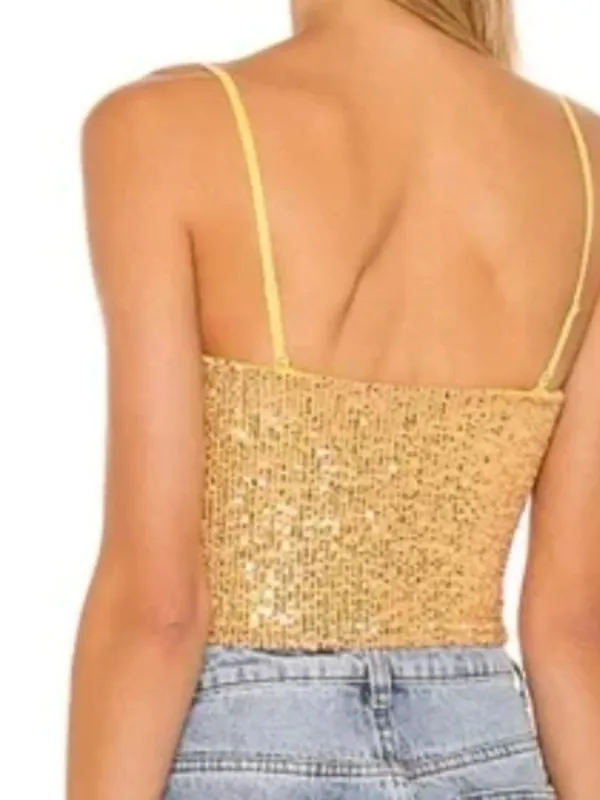 Free People Ta Da Top Gold L - Image 12