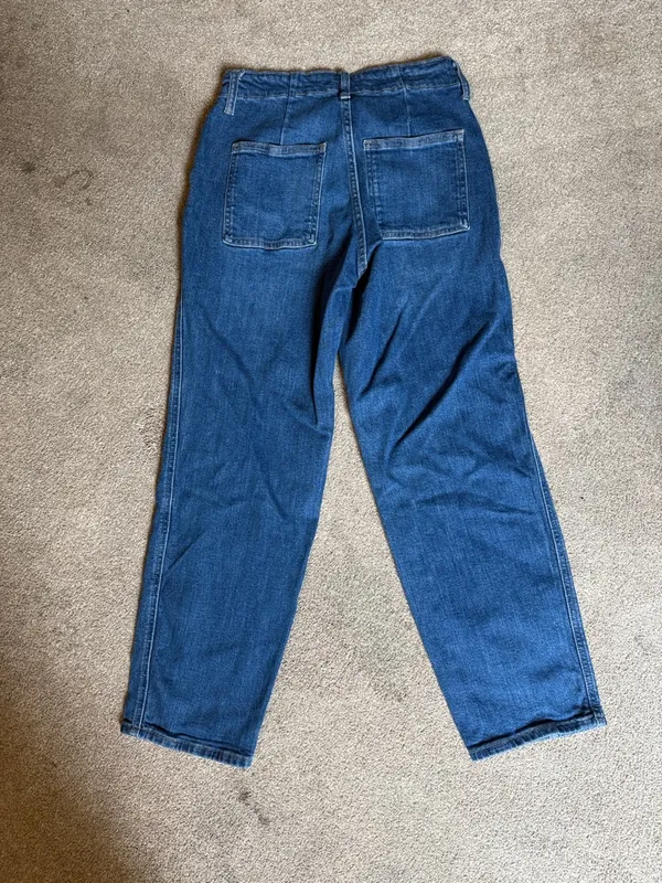 Old Navy Medium Wash High Rise OG Loose Jeans Size 6 - Image 3