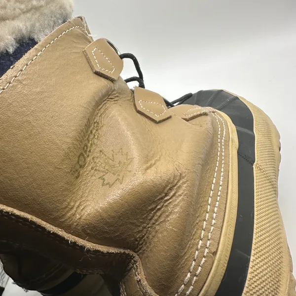 Sorel Manitou Vintage Winter Snow Boots Leather Rubber Wool Liner Made in Canada - Image 10