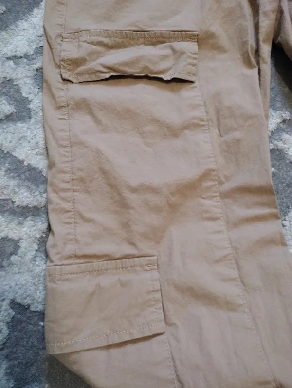 Rachel Paige Khaki Cargo Jogger Pants - Image 2