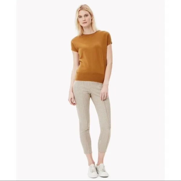 Theory‎ Alettah Ainsley Check Cropped Pants - Image 3