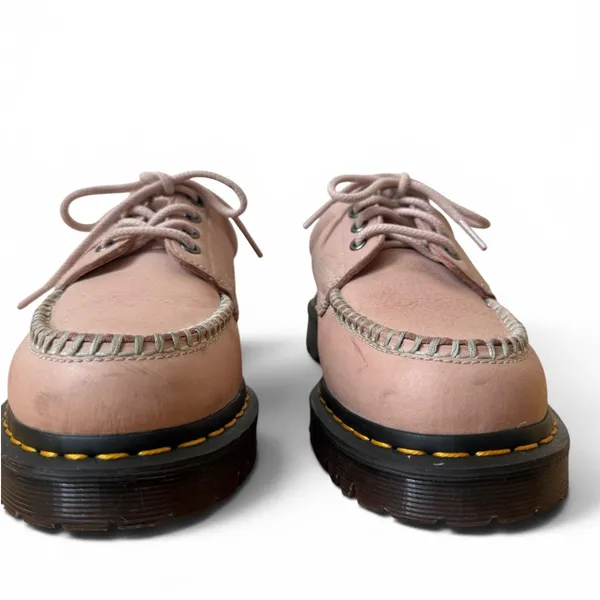Dr Martens Lowell Buttersoft Leather Moc Toe Shoes Powder Pink Coquette Sz 8 - Image 5