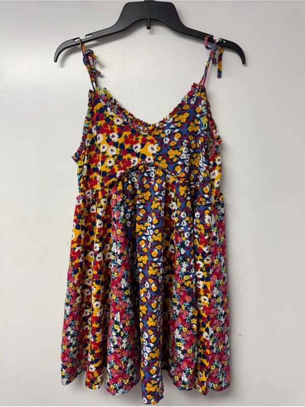 Patrons of Peace Malibu floral Dress XS Coastal Cowgirl 90s Boho Romantic Garden - Image 8