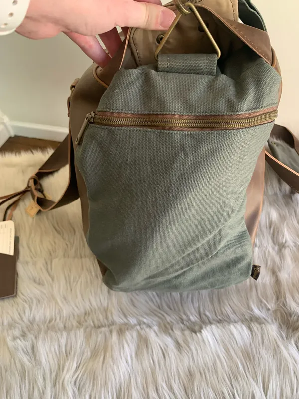 NWT Finley Mill Collection Origaudio Danville Weekender Duffel Bag Faux Leather - Image 3