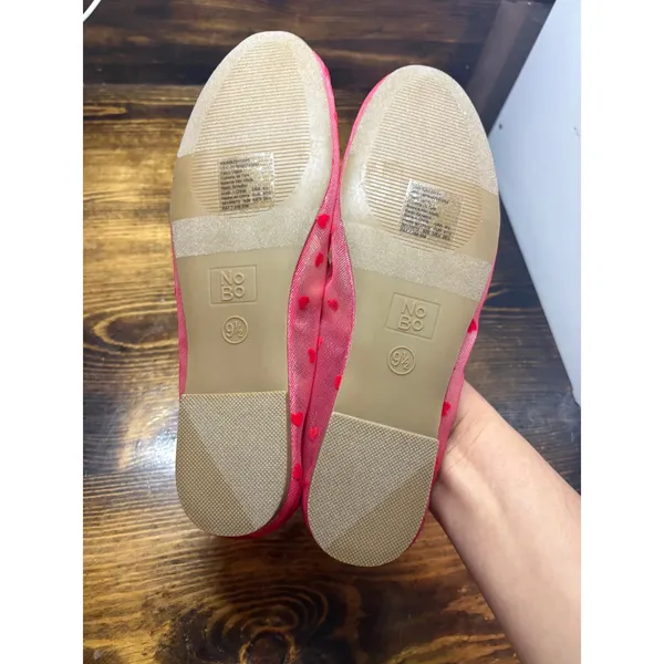 Time And Tru Red Mesh Flats‎ Size 9.5 - Image 6