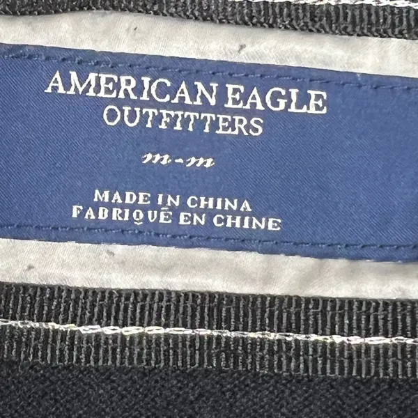 American Eagle Black Long Sleeve V Neck Top - Size Medium - GUC - Image 8
