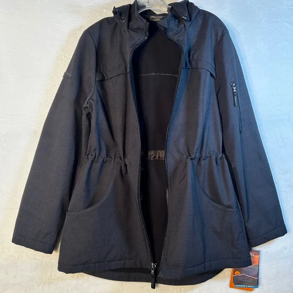 Halifax Traders by HFX Women's Black‎ Print Water Resistant Hooded Jacket Size L - Image 14