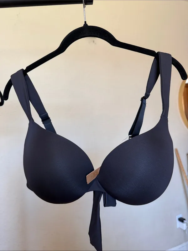 SKIMS NWT Signature Swim Ultimate Push Up Bikini Top - Onyx size L - Image 4