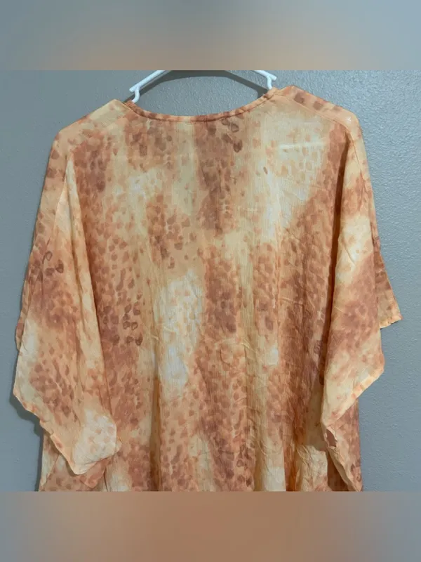 Free People Y2k Valencia Ruched Drawstring Kimono Swim Cover Up Women’s One Size - Image 7