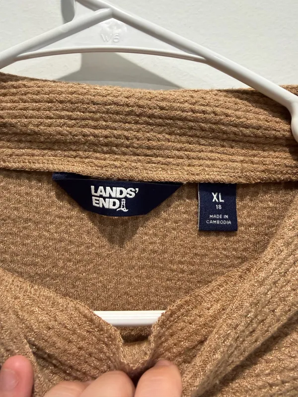 Lands' End Brown Mockneck Sweater - Image 3