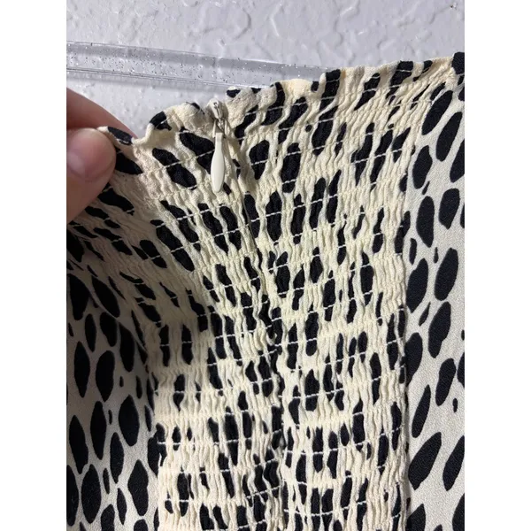 Reformation Alessi Midi Cheetah Print Dress Sz 6 - Image 8