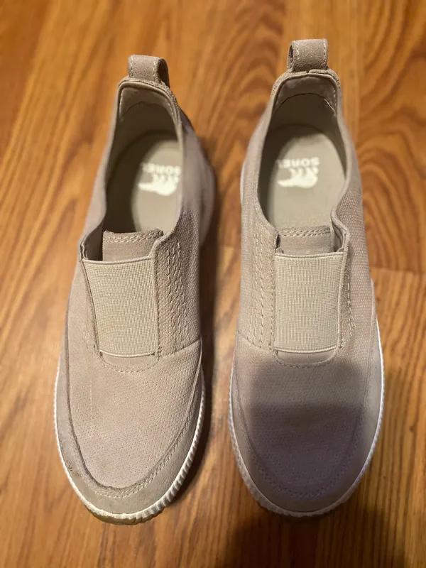 Sorel : out n about tan slip on women's shoes soft taupe size 7 - Image 3