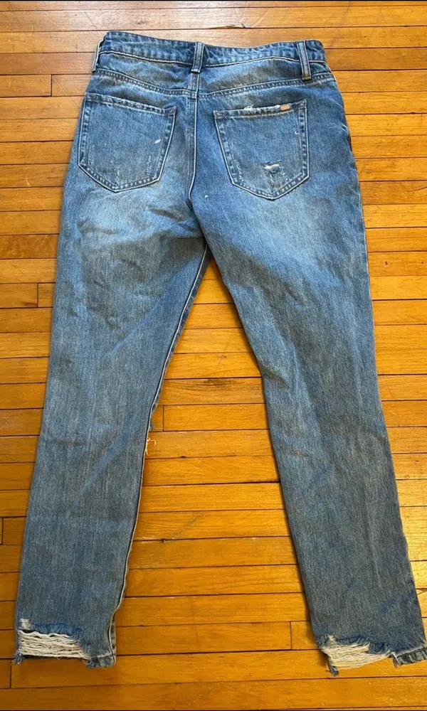 Lane 201 Distressed Mom Jeans - Image 3