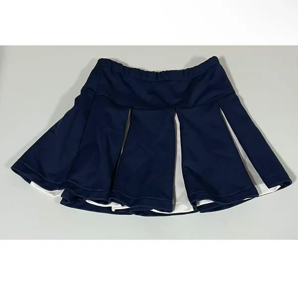 Squad On Navy Blue White Pleated Cheer Cheerleading Mini Skirt Bottoms Size M 🤍💙 - Image 4