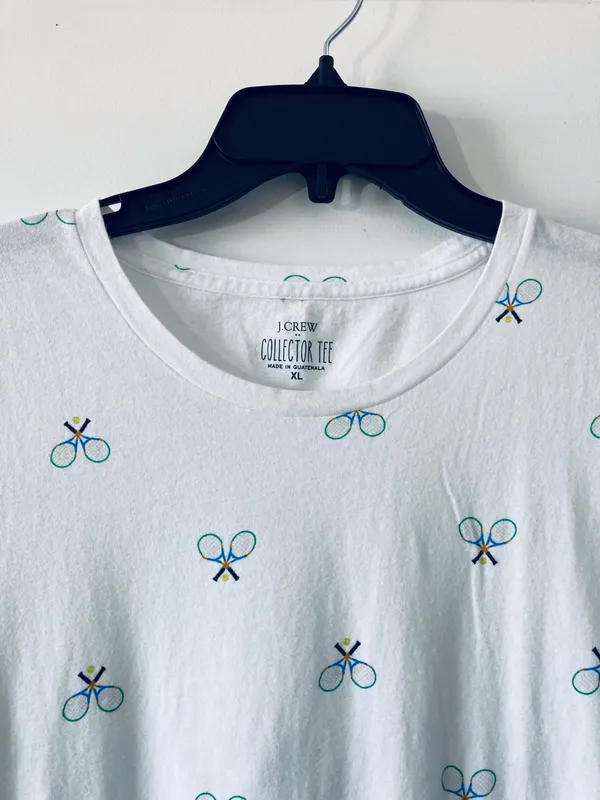 J.Crew Tennis Print Tee — Tenniscore Aesthetic - Image 2