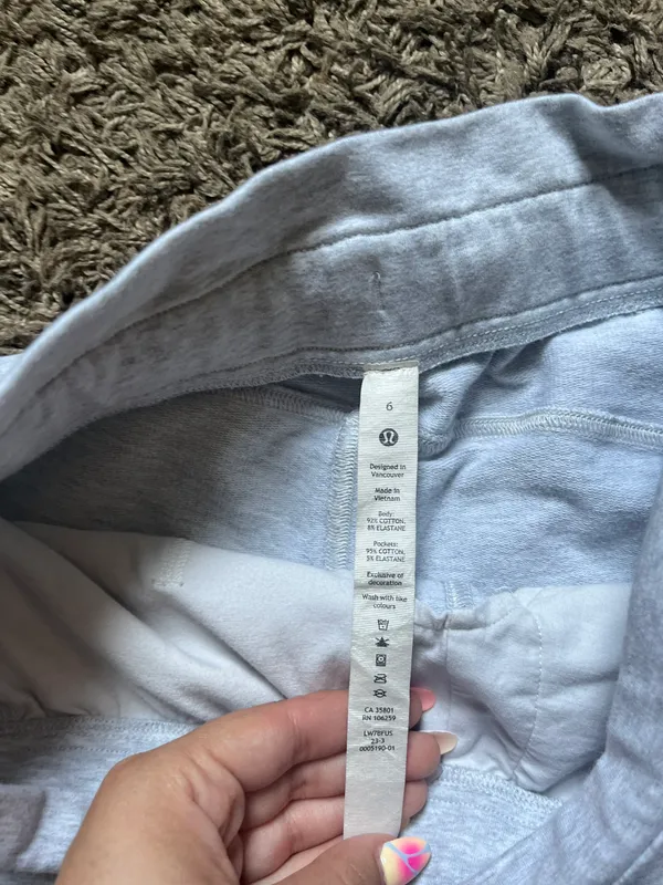 Lululemon Gray Lounge Shorts - Image 2