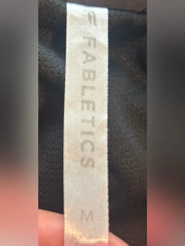 Fabletics Bobbie Glam Black Jacket Cropped Lightweight Bomber Athletic Zip-Up - Image 9