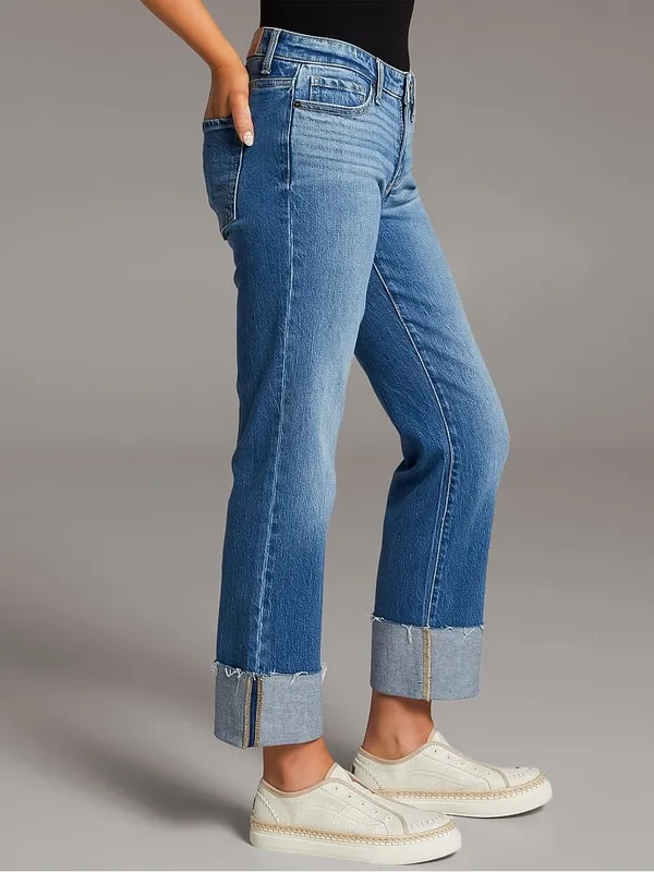 BKE Payton Cropped Straight Stretch Cuffed Jean - Image 2