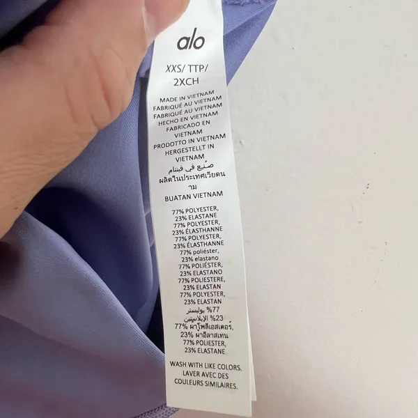ALO YOGA- 7/8 High-Waist Airlift Legging Lilac Blue Size XXS - Image 7