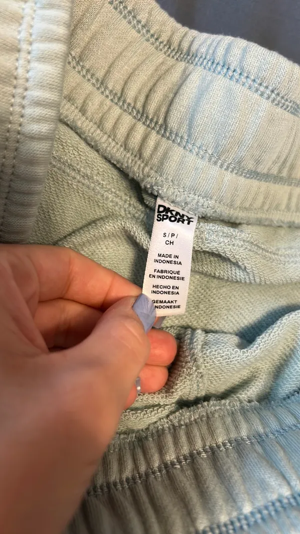 Blue DKNY sweat shorts - Image 2
