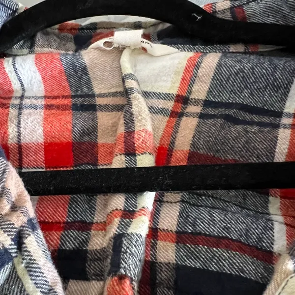 Lucky Brand Red and Blue Plaid Button Down‎ Everyday multicolor Shirt size XL - Image 5