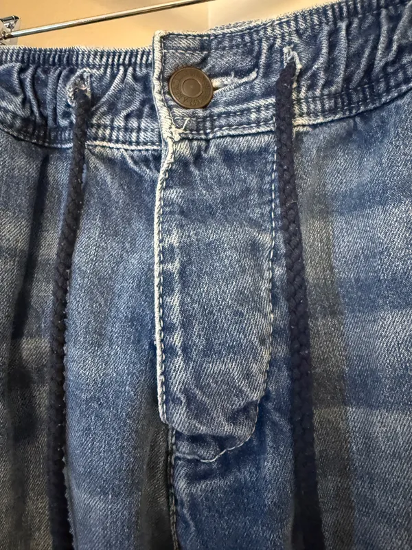 Abercrombie & Fitch Denim Jean Joggers Medium Vintage Y2K - Image 3