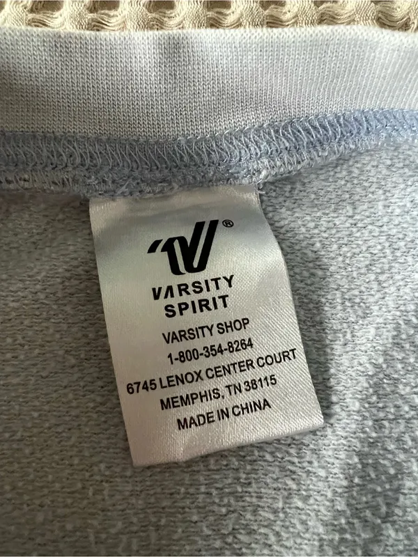 Varsity Spirit Sweatshirt Tag - Light Gray/White - Image 4
