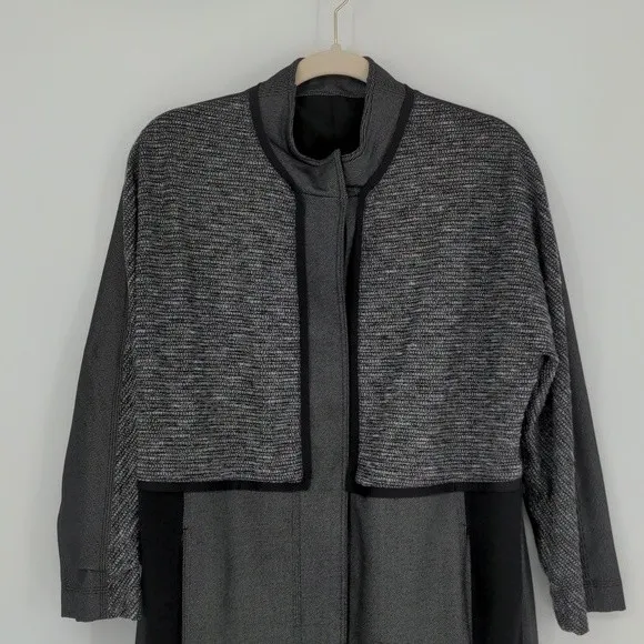 Lululemon Cocoon Car Coat Shine Dot Black Diamond Jacquard Space Dye‎ Size Small - Image 2