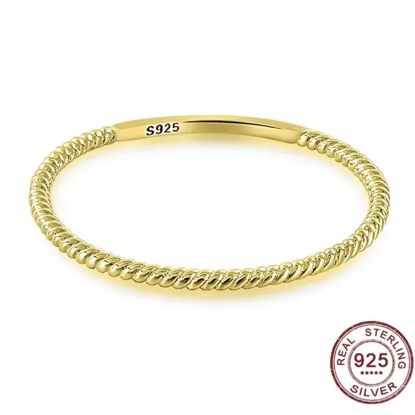 NEW Dainty 14k Gold Plated‎ S925 Bead Ball Ring, Jewelry, Size 7 - Image 14