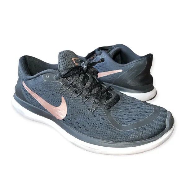 Nike🦎Flex 2017 right now Black/Metallic Red Bronze - Image 2