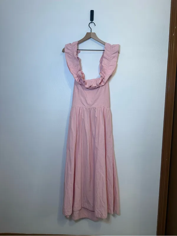 Free People Ruffle‎ It Up Midi Dress by free-est - Image 3