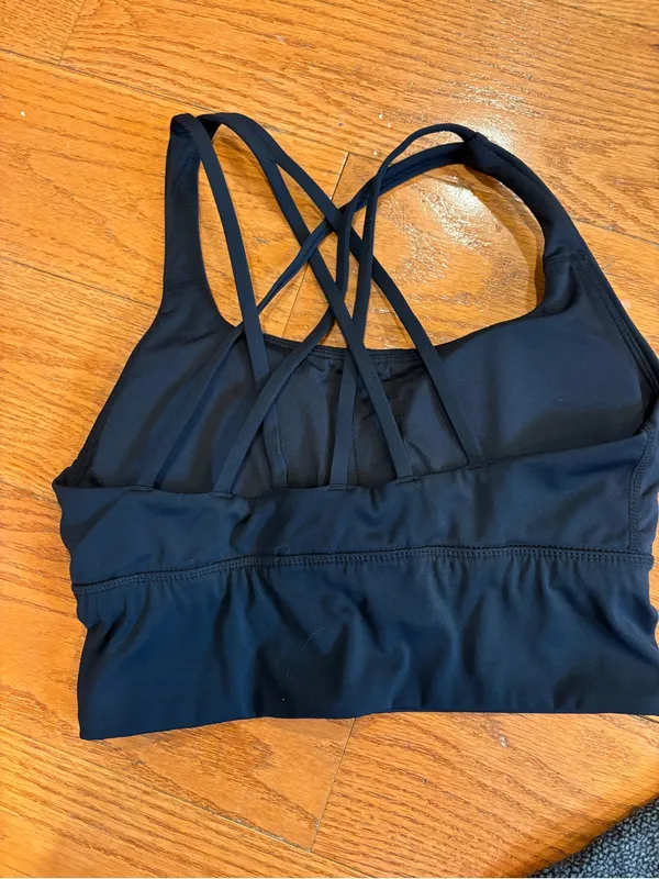 Activewear - Women’s Medium Leggings + Strappy Sports Bra Gym Workout Athleisure - Image 3