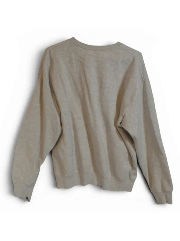 Victoria's Secret PINK Womens L Gray Crewneck Sweatshirt Laurel Logo Pullover - Image 2