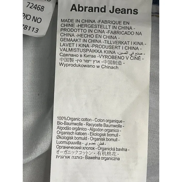 Abrand A ’99 Low Straight Jeans 90s Y2K Low Rise Blue Denim Size 29 Style 72468 - Image 16